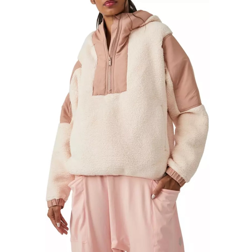 NWT Free People Movement~water resistant~Lead the pack fleece pullover